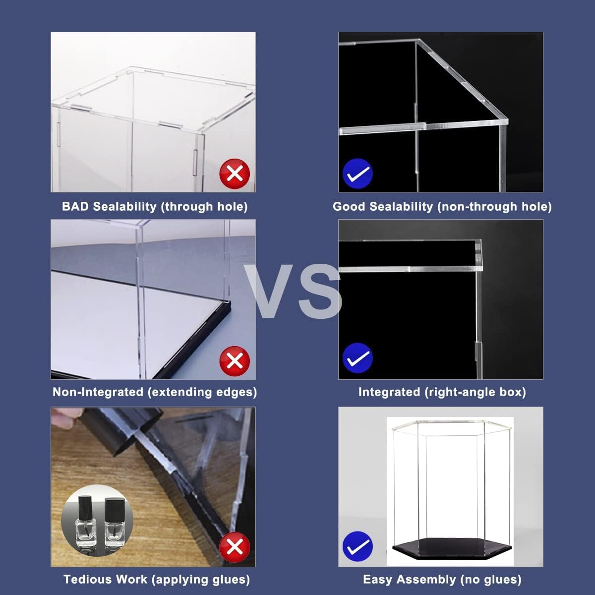 Basketball Display Case,Soccer Ball case, Acrylic Collectible Case, Soccer and Volleyball Collection Sports Souvenir Box (13.4 in X 11.8 13.4 in)