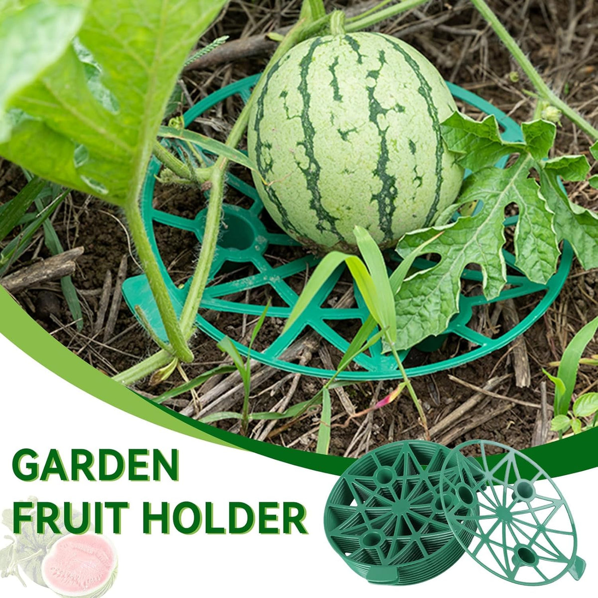 10PCS Strawberry Plant Support, Watermelon Support Stand Melon Holder Tray Protection Rack Cradle Pumpkin for Squash Cantaloupe