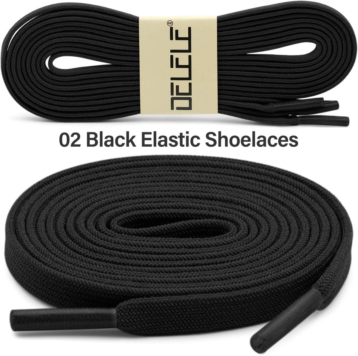 lat Elastic Shoe Laces: Stretch Shoelaces or Sneakers 2 Pair