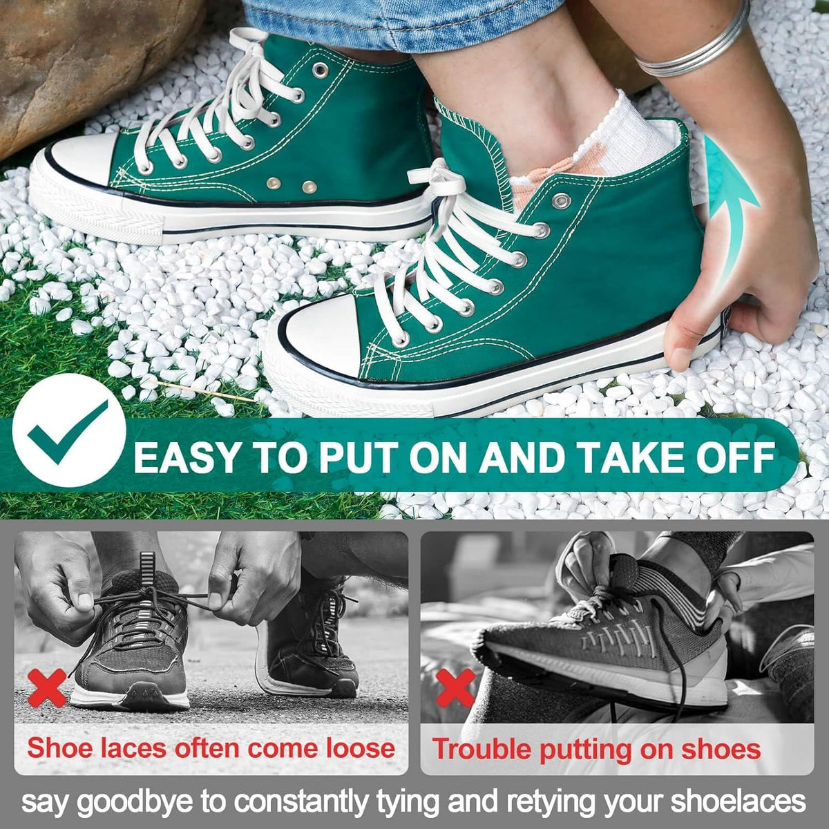 lat Elastic Shoe Laces: Stretch Shoelaces or Sneakers 2 Pair