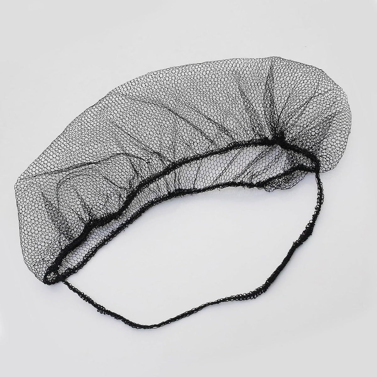 100 pcs Elastic Black Comortable Protective Beard Covers 18" Disposable Nylon Breathable Beard Net or Men