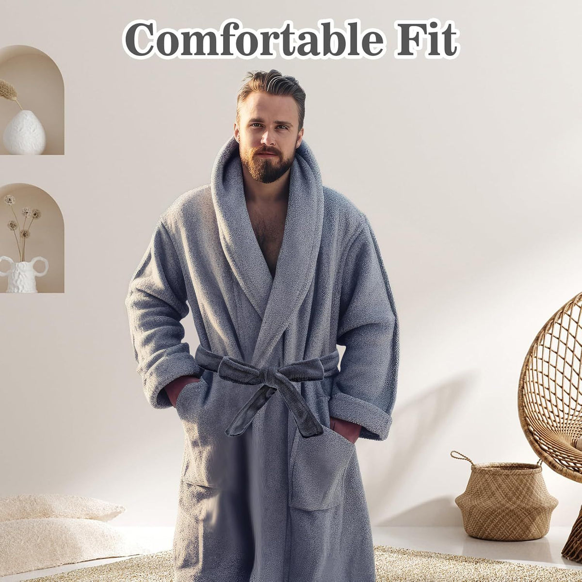 67 Inch Robe Tie Replacement, Reusable & Easy to Clean Robe Belt Replacement for Travel Hotel Home Women Men (Dark Gray)