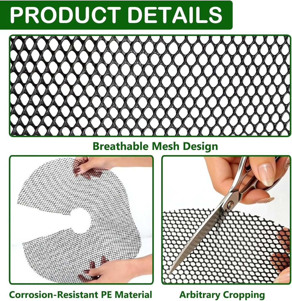 Plant Pot Cover Soil Blocker Mesh Mat Plant Protector from Cats Indoor Animals Flexible Cuttable Plant Covers with Pins Breathable Garden Plant Cover for Digging Spills 6 Pack 30cm