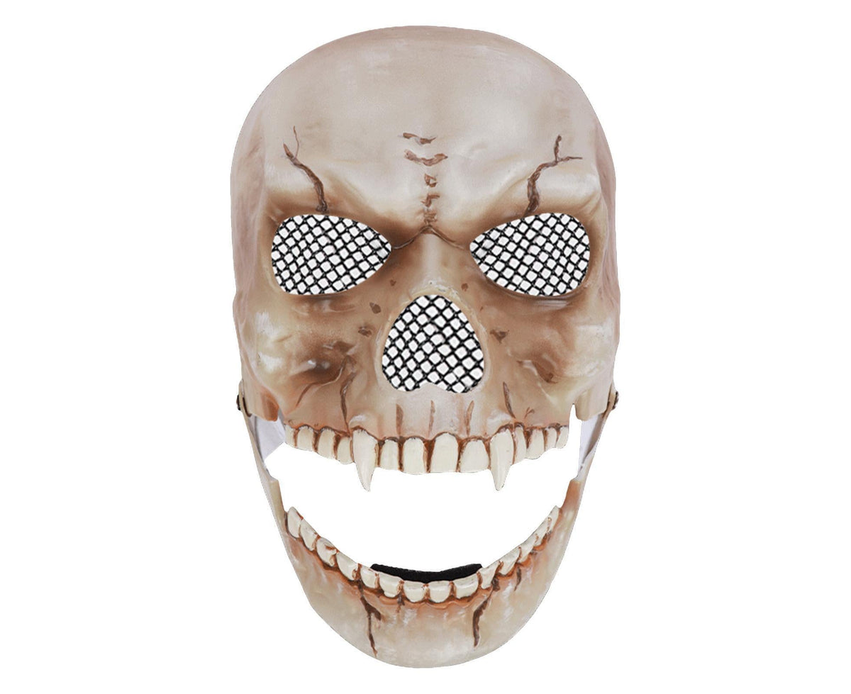 Adjustable Halloween Ghost Masque with Scary Looking Artificial Skeleton Face for Theme Parties Masquerade Balls