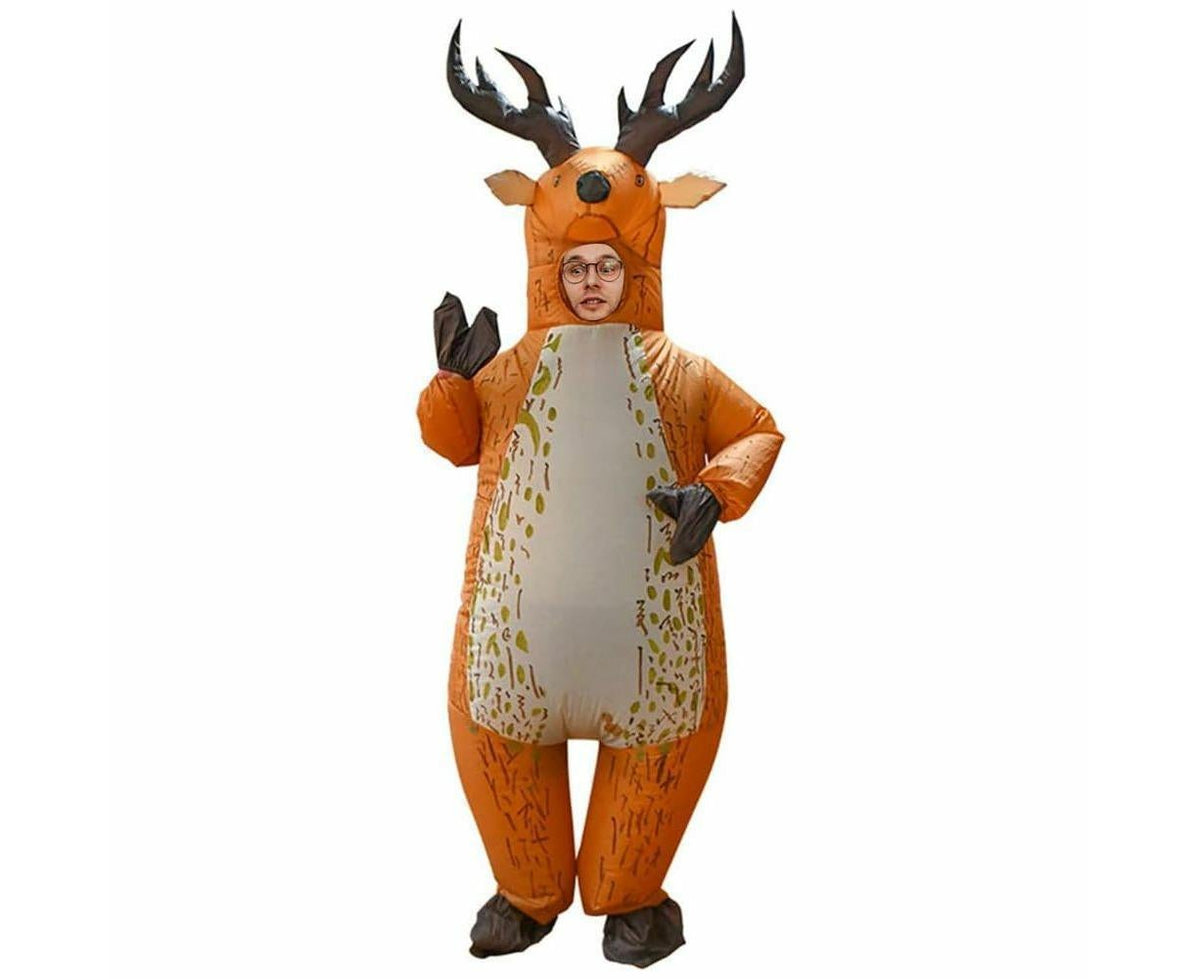 Inflatable Moose Air Inflatable Costume Party Halloween Christmas Cosplay Suit Adult Size(Suitable for Height 150-190 cm)