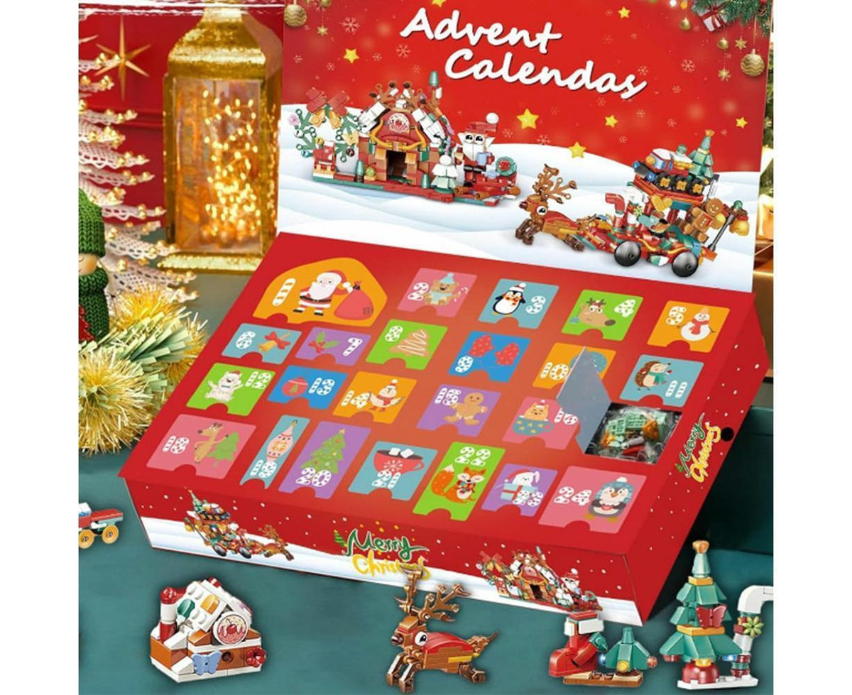 2024 Advent Calendar Christmas Building Block 24 Days Countdown Surprise Box