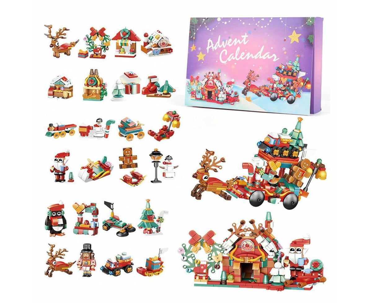 2024 Advent Calendar Christmas Building Block 24 Days Countdown Surprise Box