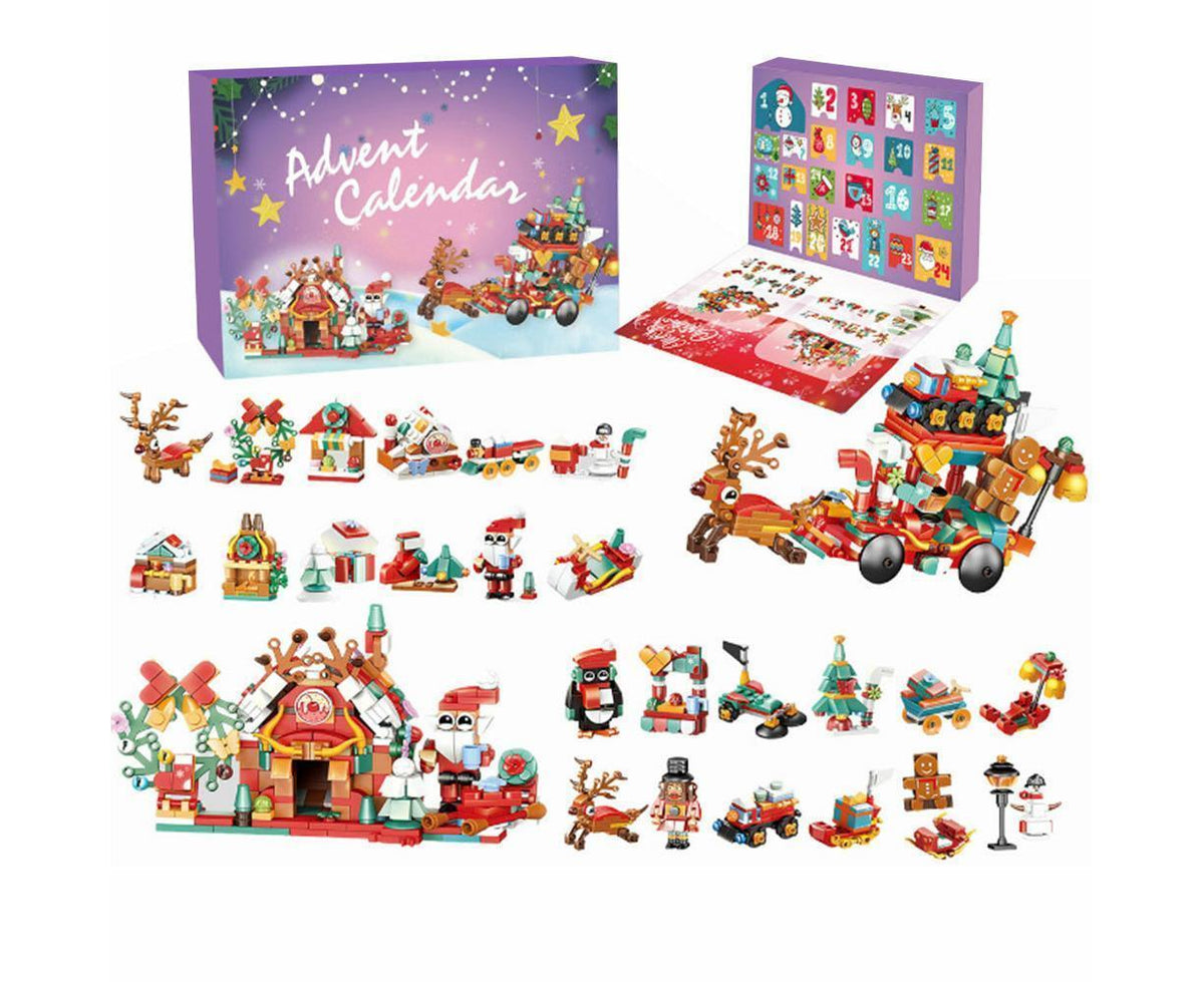 2024 Advent Calendar Christmas Building Block 24 Days Countdown Surprise Box