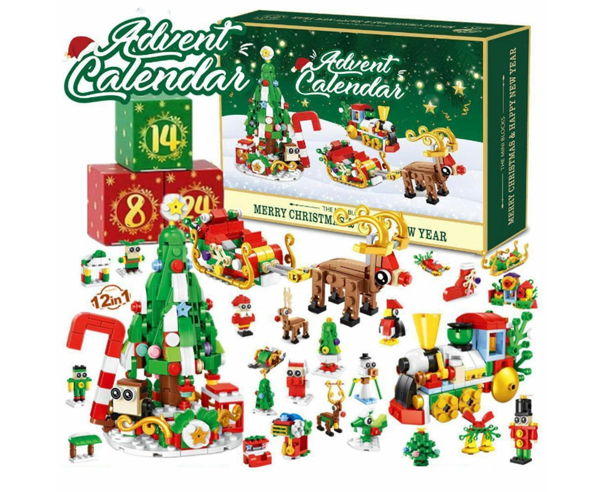 2024 Advent Calendar Christmas Building Block 24 Days Countdown Surprise Box