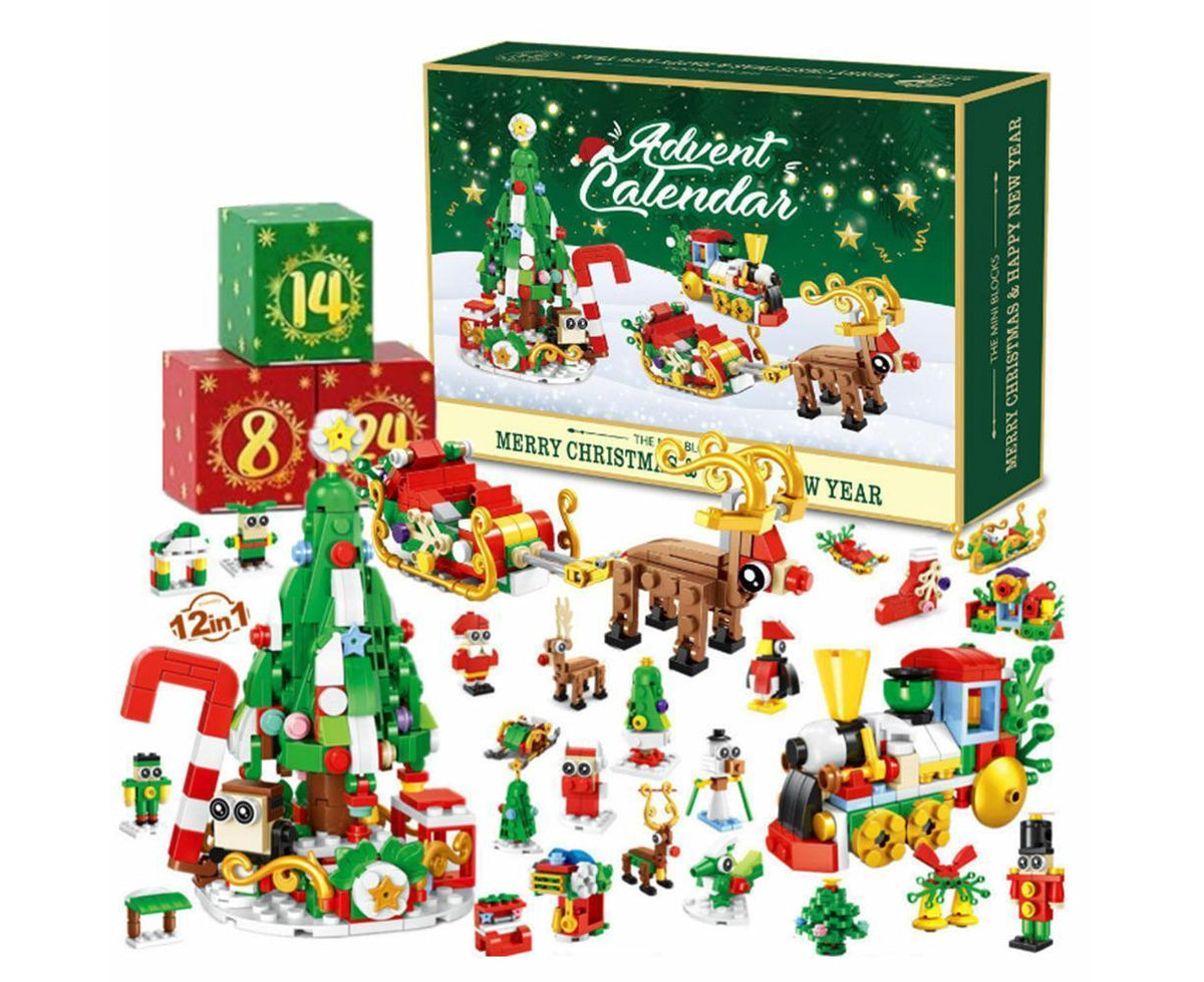 2024 Advent Calendar Christmas Building Block 24 Days Countdown Surprise Box