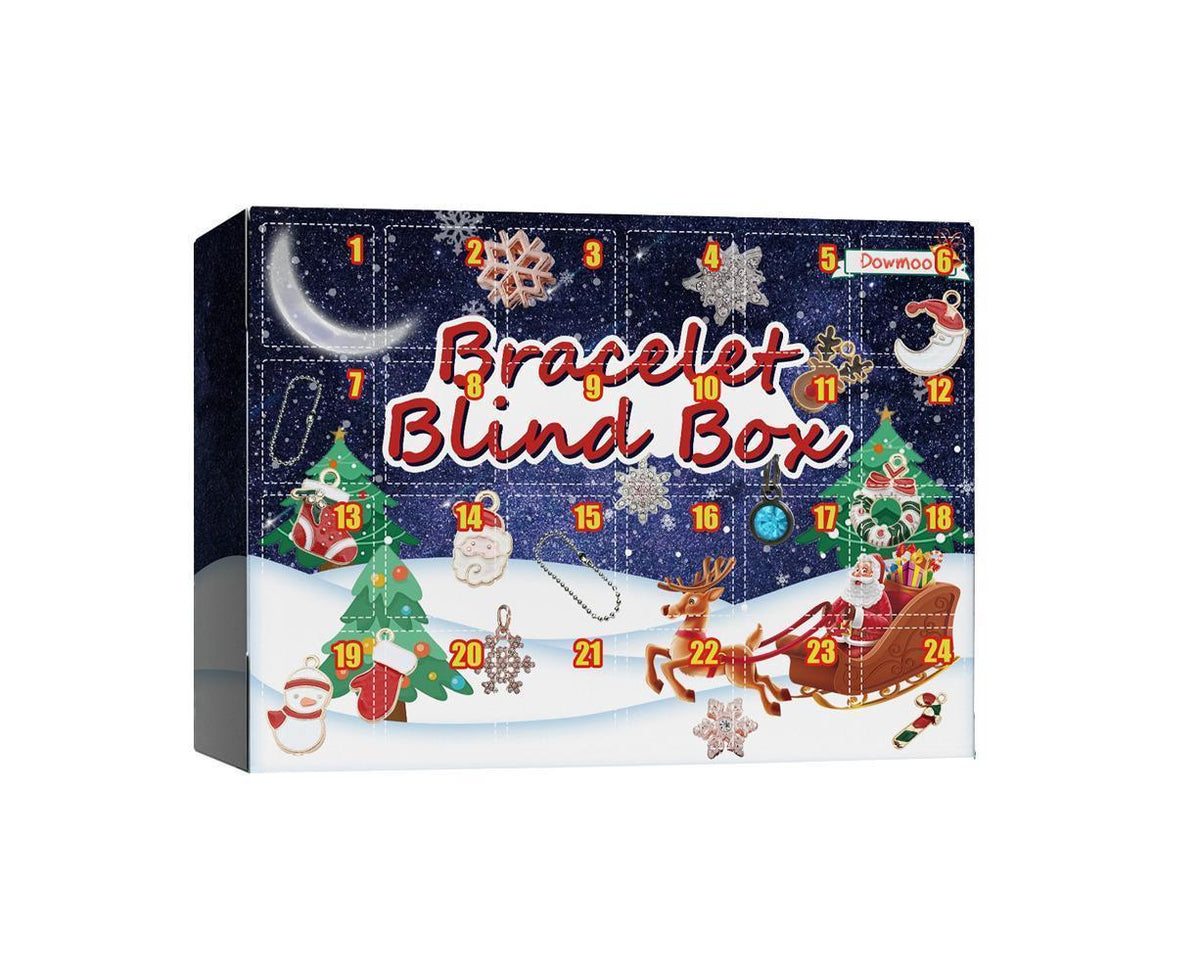 Christmas DIY Bracelet Jewelry Making Kit 24 Days Advent Calendar