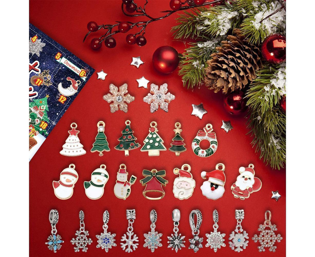 Christmas DIY Bracelet Jewelry Making Kit 24 Days Advent Calendar