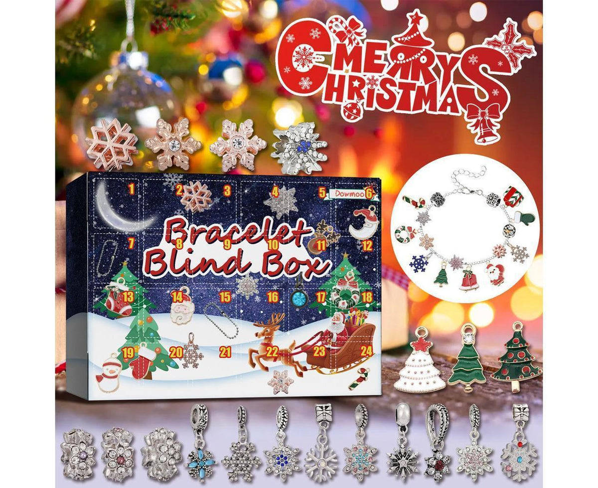 Christmas DIY Bracelet Jewelry Making Kit 24 Days Advent Calendar