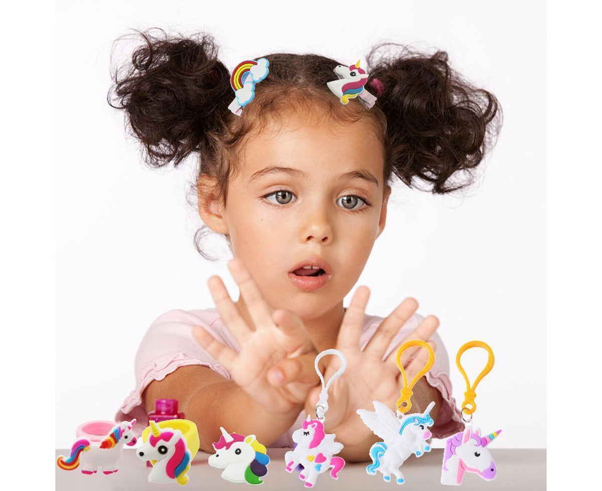 Christmas Countdown Calendar 24Pcs Hair Accessories Cartoon Hair Clips Bracelets Christmas Advent Calendar Party Favors Classroom Prizes