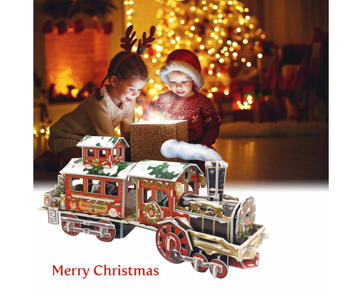 3D Christmas Train Jigsaw Puzzles Jigsaw Express for Christmas Birthday and Valentine Gift