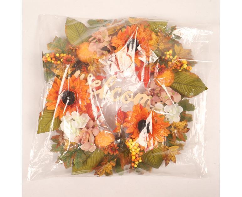 45cm Fall Wreath - Thanksgiving Wreath, Artificial Fall Garland, Welcome Wreath Decorations