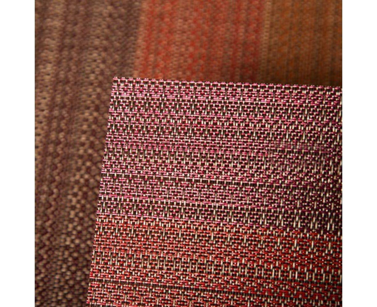 Placemats Set Of 6 For Dining Table Washable Woven Vinyl Placemats Non-Slip Heat Resistant Kitchen Table Mats Easy To Clean (Set Of 6)- Red