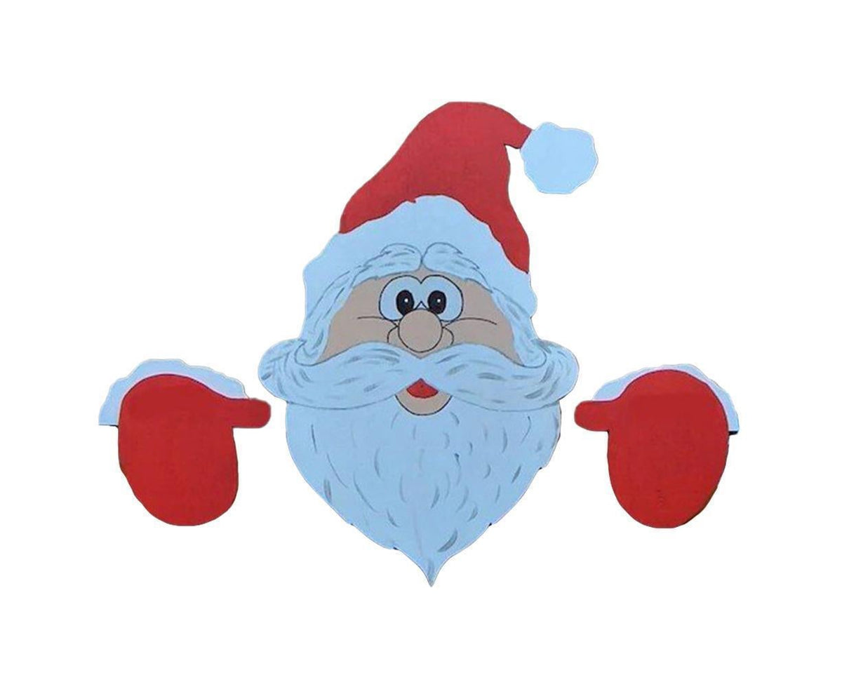 Santa Claus Fence Peeker Christmas Decoration Outdoor Festivity To The Occasion