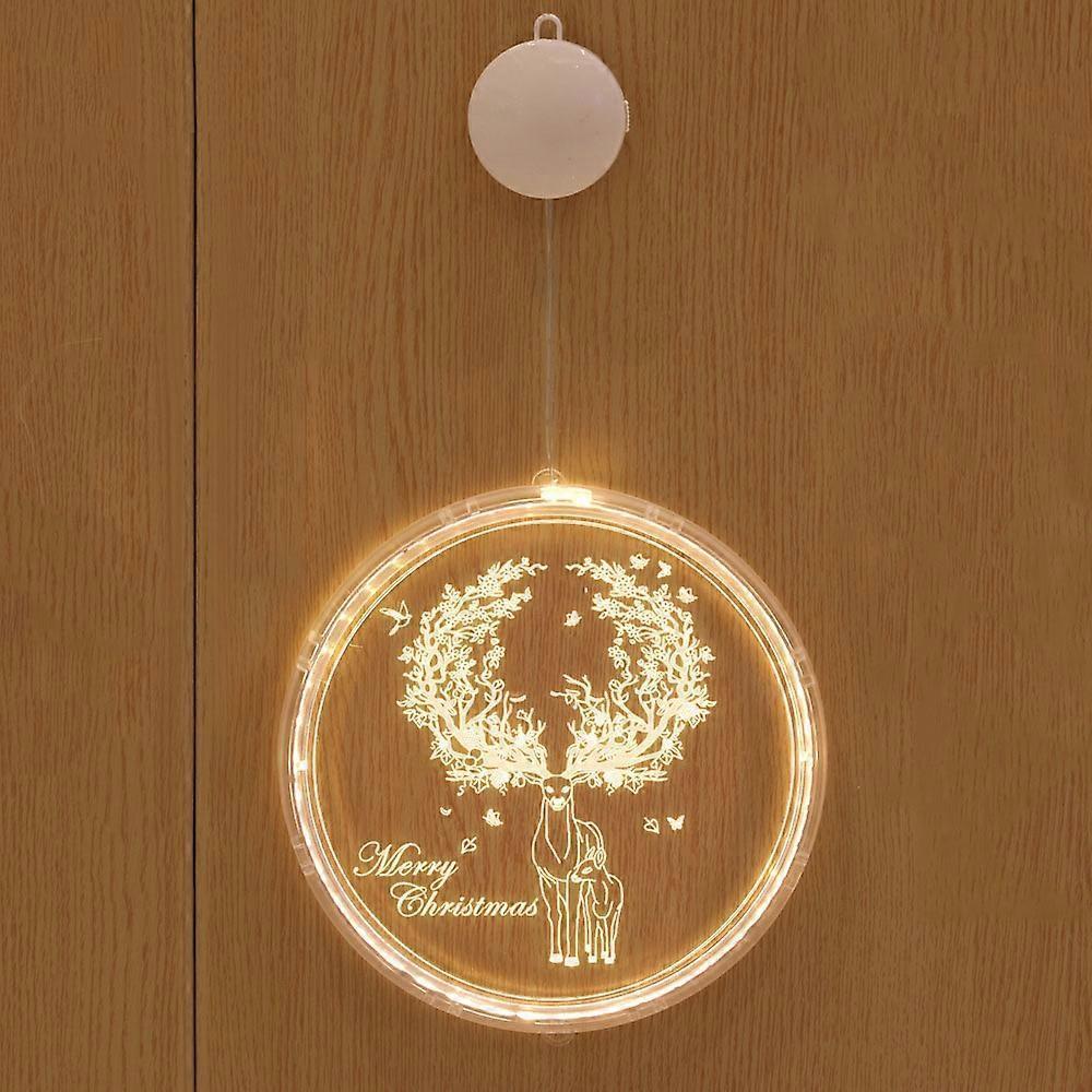 Christmas Decorative String Lights for Window, Acrylic LED Night Lights for Christmas, Birthday Decoration