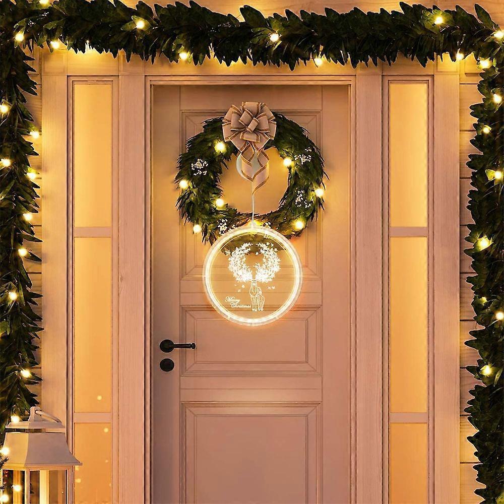 Christmas Decorative String Lights for Window, Acrylic LED Night Lights for Christmas, Birthday Decoration