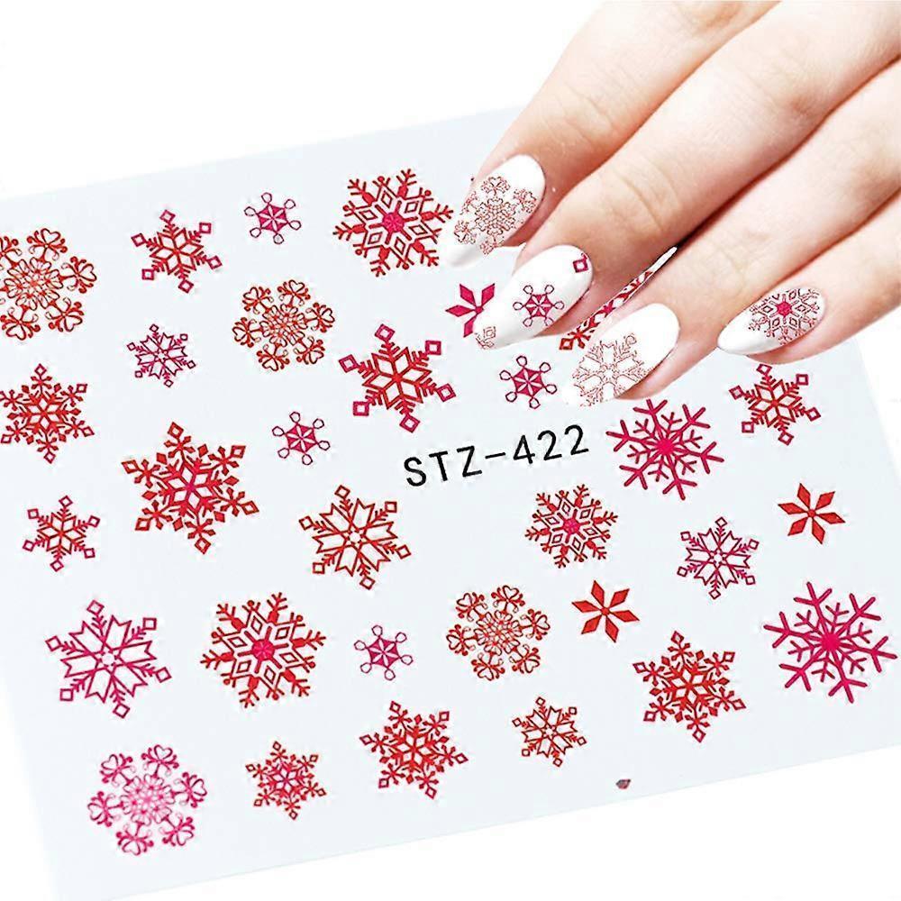 Christmas Nail Sticker New Year Water Decals Christmas Decoration Patch Watermark Nail Art Decoration
