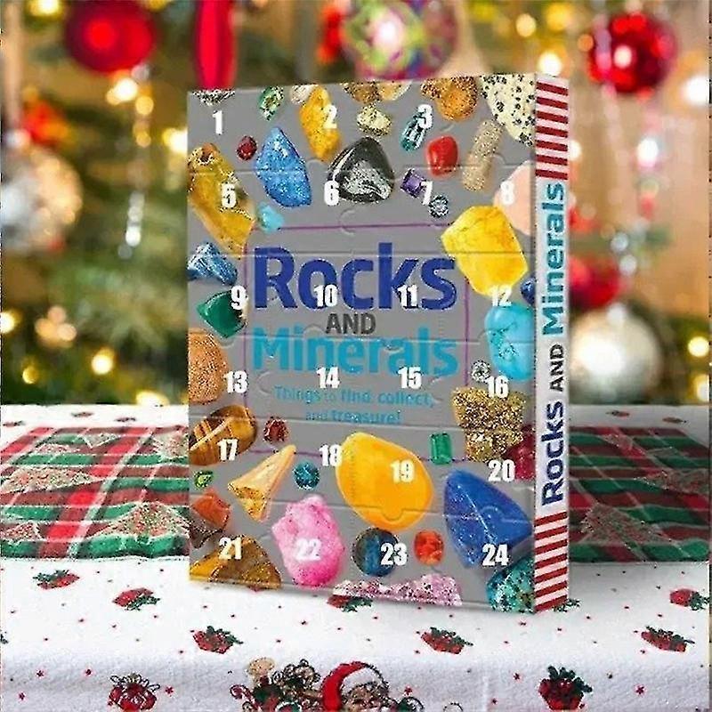 Healing Crystal Advent Calendar Babies With Rock Collections Pebbles Polished Gravel Christmas