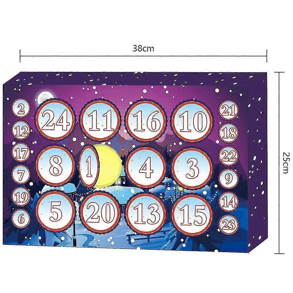24pcs/set Crystal Clay Advent Calendar 2020 Countdown to Christmas for Babies Teens