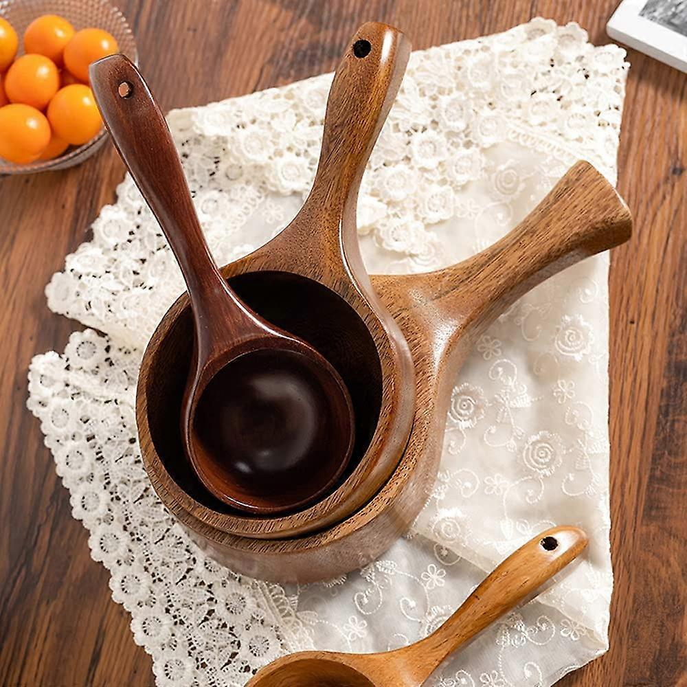 Wooden Spoon Solid Wood Water Spoon Rice Spoon Multipurpose Tableware Kitchen Utensil