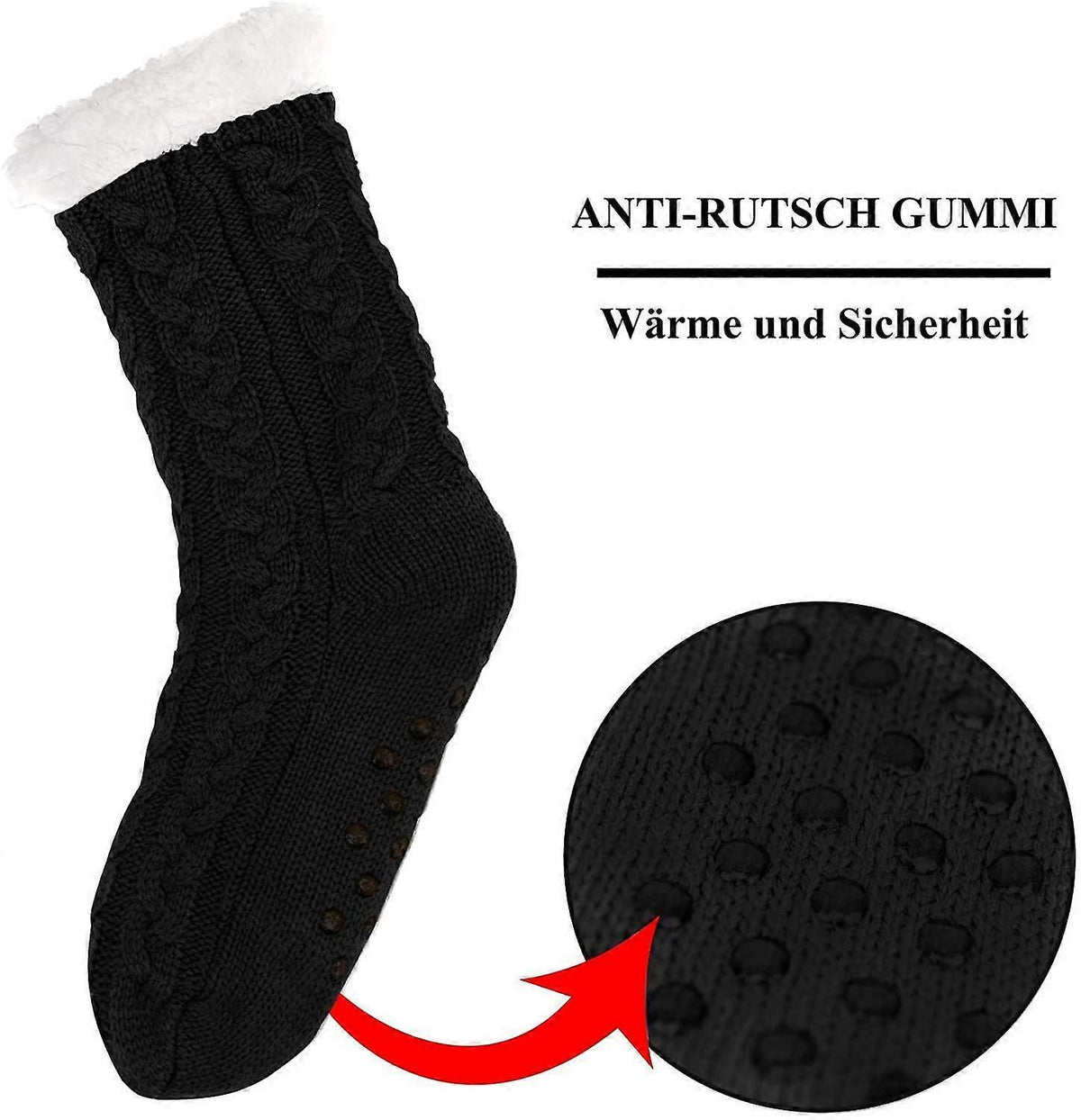 Women's Cuddly Hut Socks Soft Warm Indoor Fluffy Socks for Winter