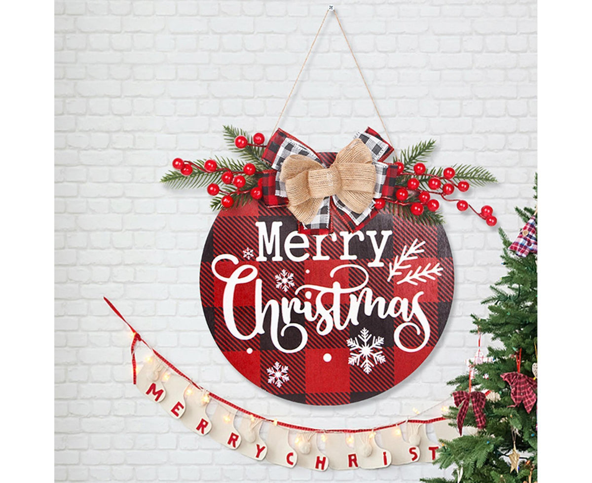 Hanging Plaque for Door-Red
