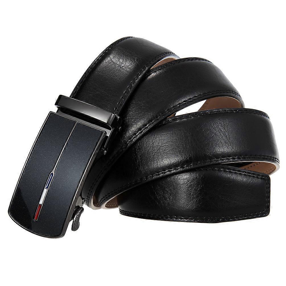 Men's Classic Black Leather Belt