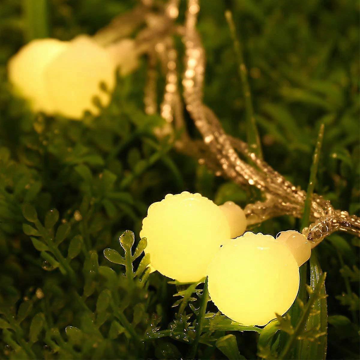 40 LED Waterproof Ball String Lights, 14.8ft, 8 Lighting Modes