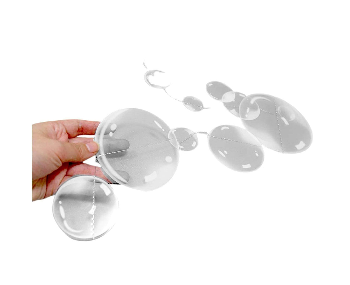 2Pcs Bubble Hanging Flags for Home-White