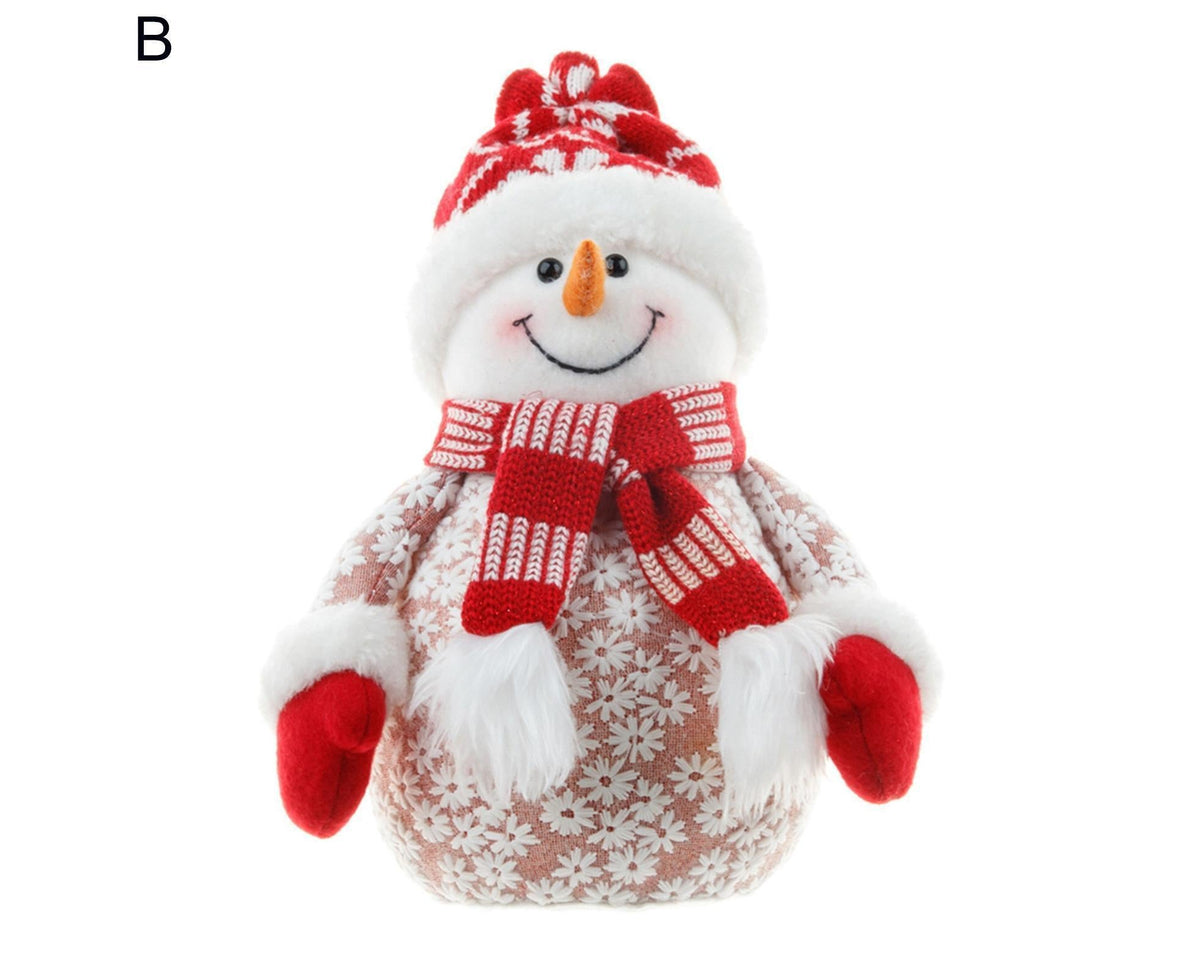 Xmas Snowman Ornament Shopping Mall-Red
