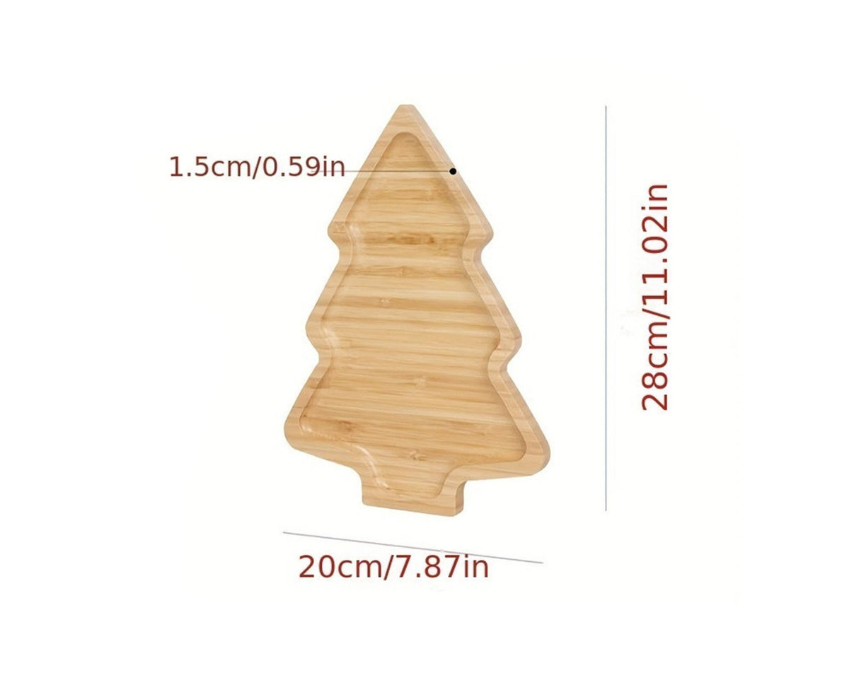 Xmas Tree Wooden Tray for Christmas Tree