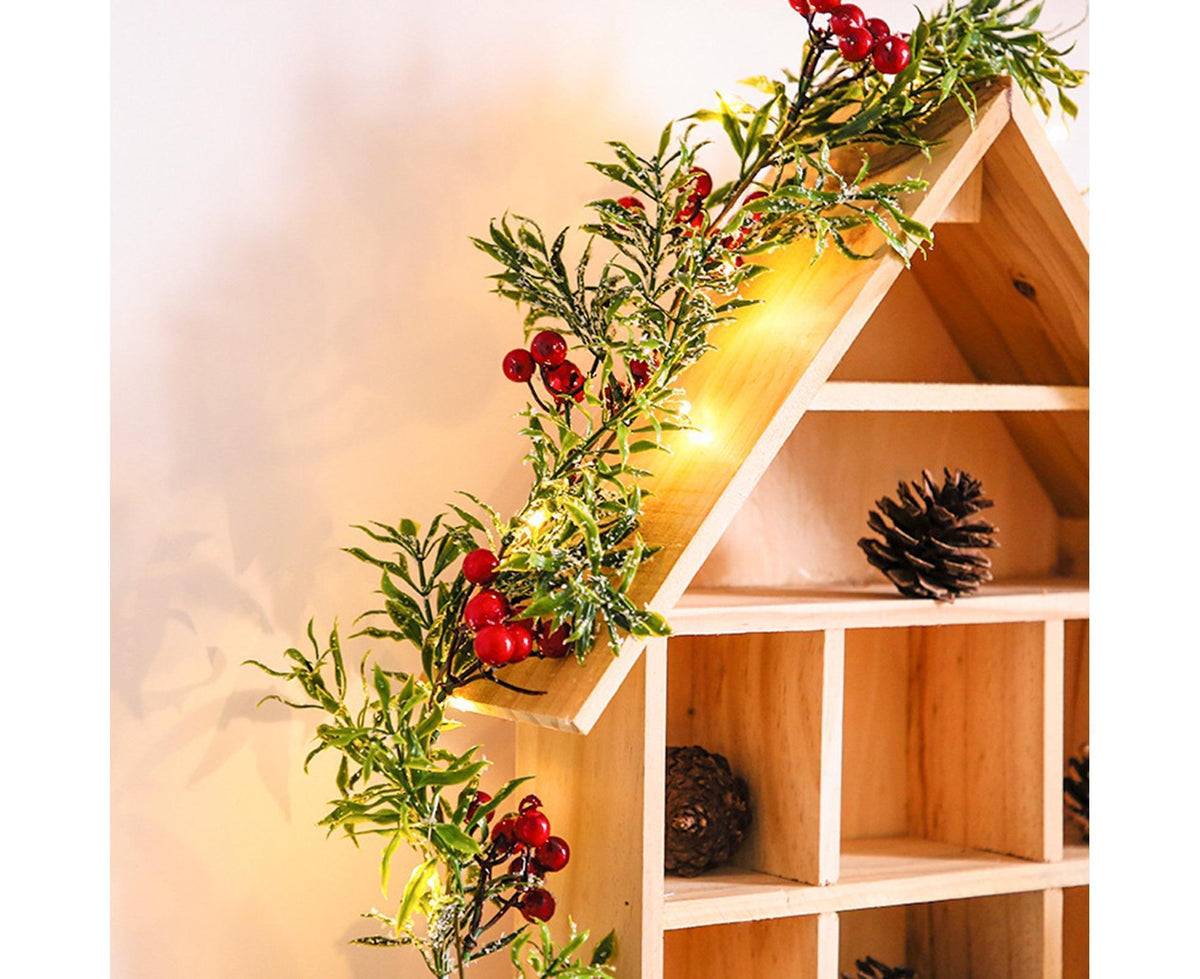 Xmas String Light Garden Decoration-Red