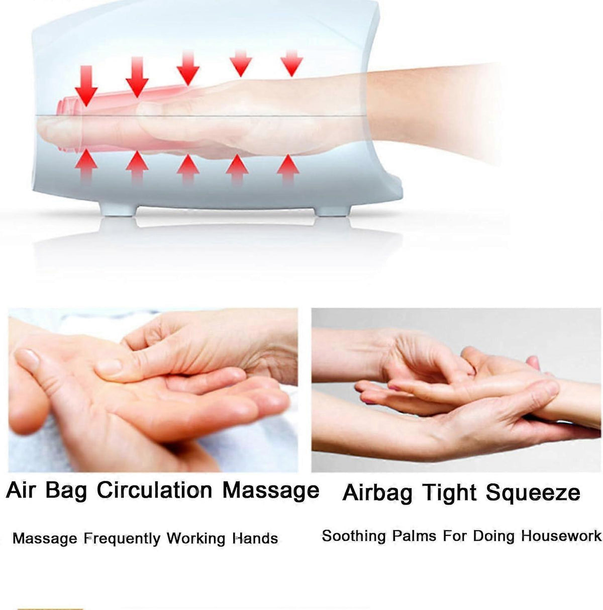 Hand Massager with Heat & Compression, Home Hand Therapy Device