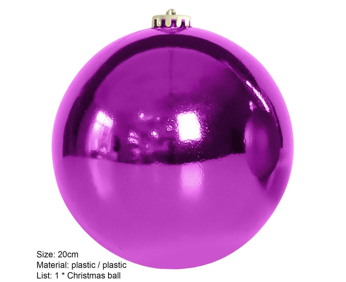 Electroplate Xmas Balls-Purple