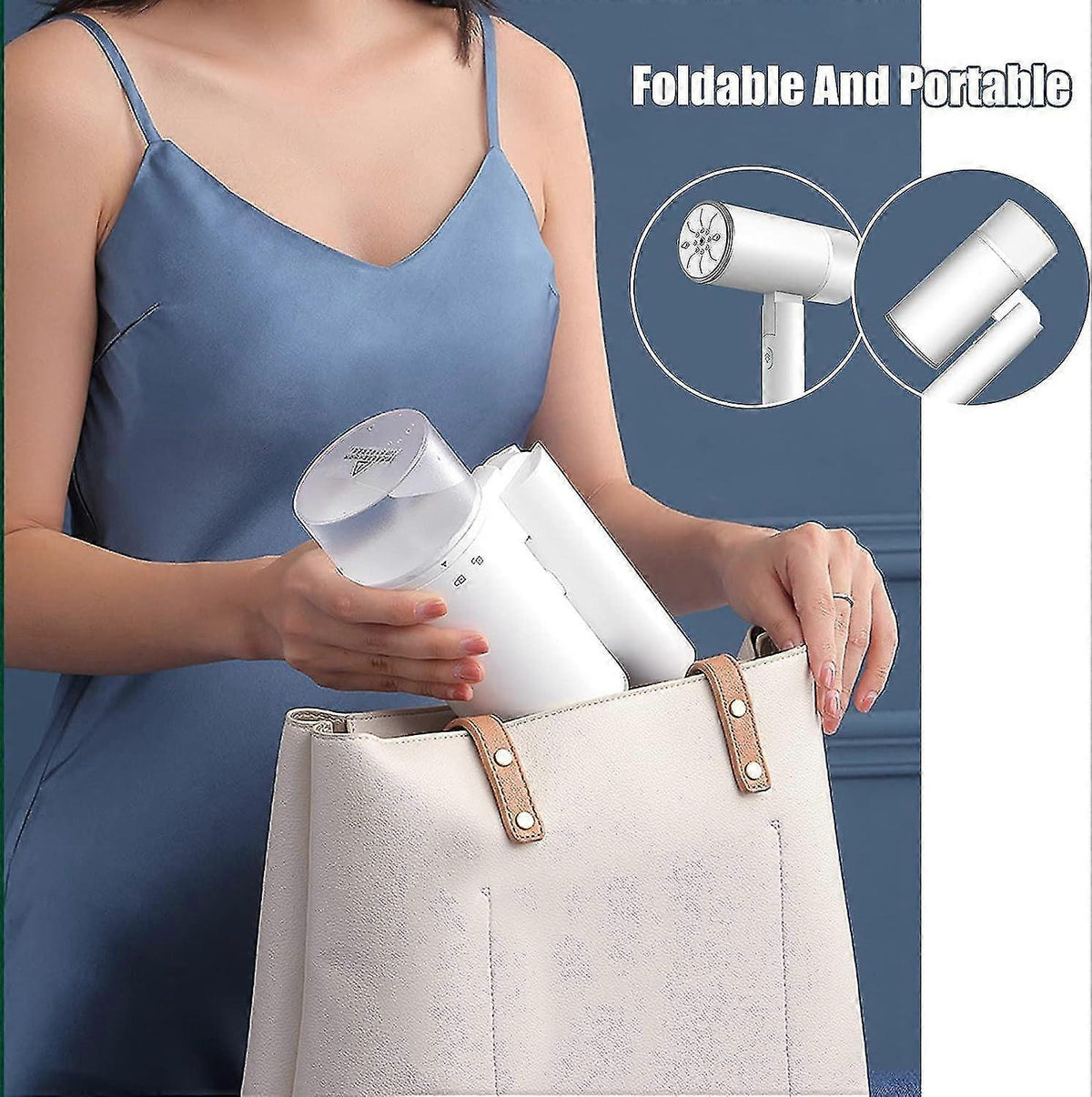 1200W Vertical Travel Steam Iron 200ml Lightweight Portable Handheld Steamer
