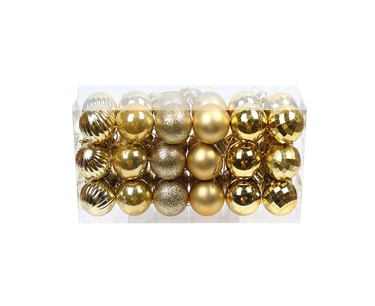 Shatterproof Xmas Ball Pendant-Golden