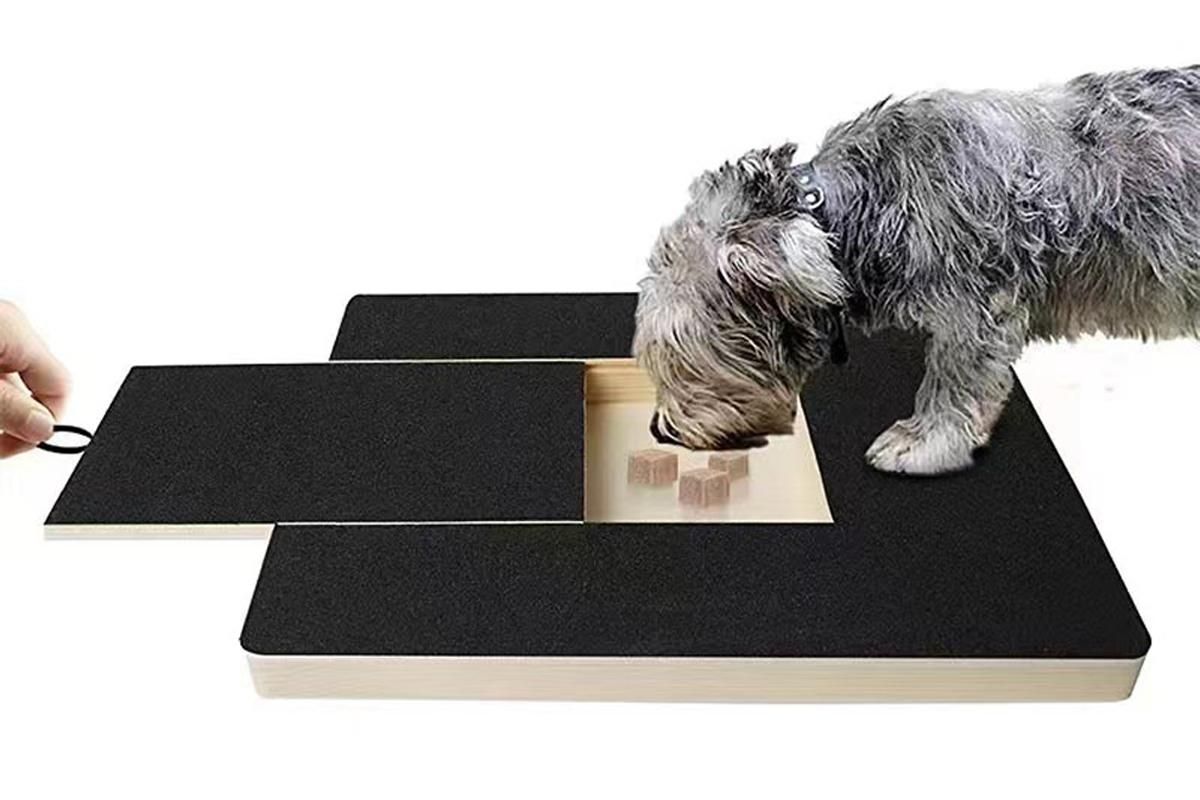 Dog Scratch Pad for Nails Scratching Board with Treat Box