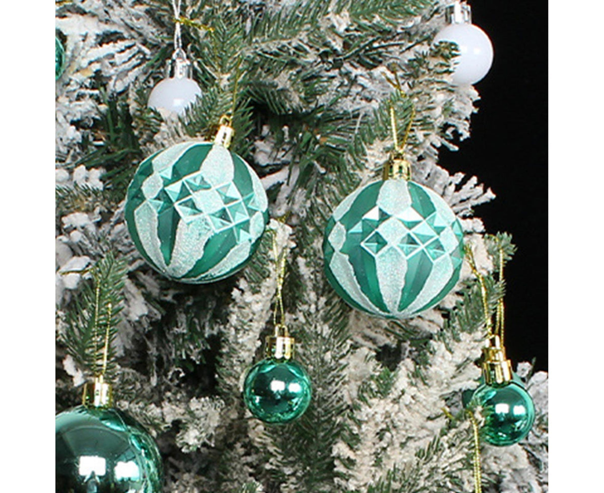 Xmas Balls Round Shape-Green