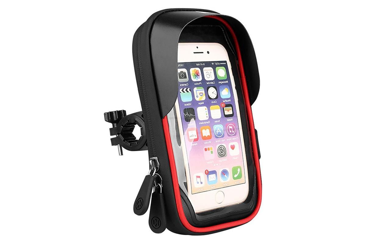 Bike Frame Bag Waterproof Bike Phone Mount Holder Bikes Accessories Gifts - Red