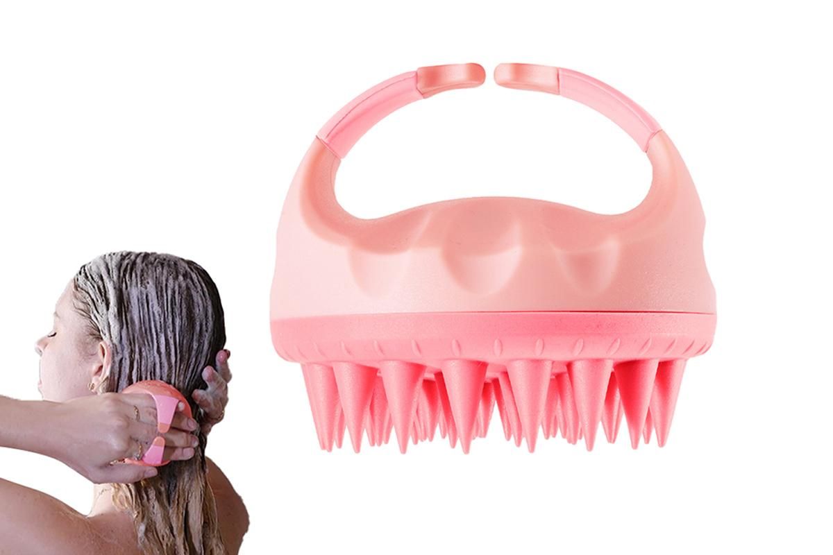 Hair Scalp Massager Shampoo Brush -Pink