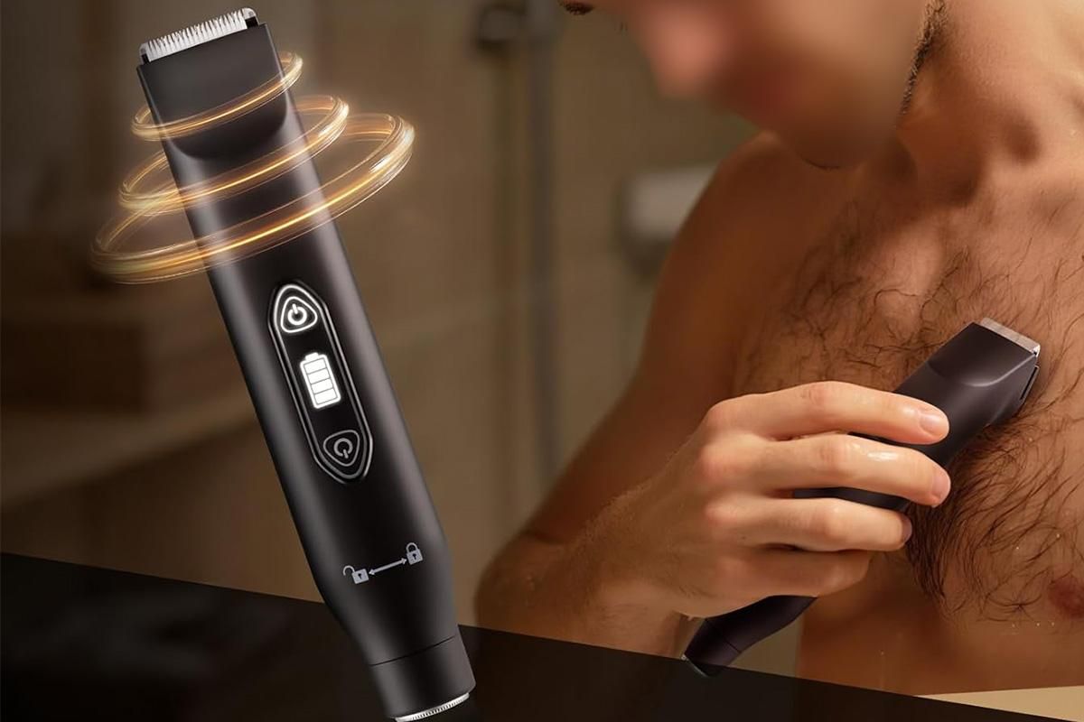 3-in-1 Electric Shaver Nose Hair Trimmer for Face Body Bikini Underarm and Legs - Black