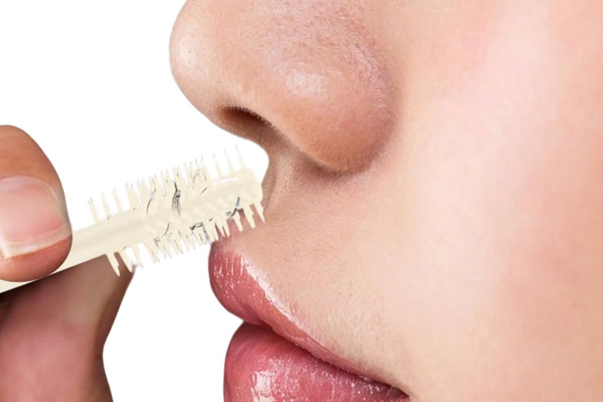 Nose Hair Trimmer for Men Women Double Sided Nose Hair Knife with Nose Picker