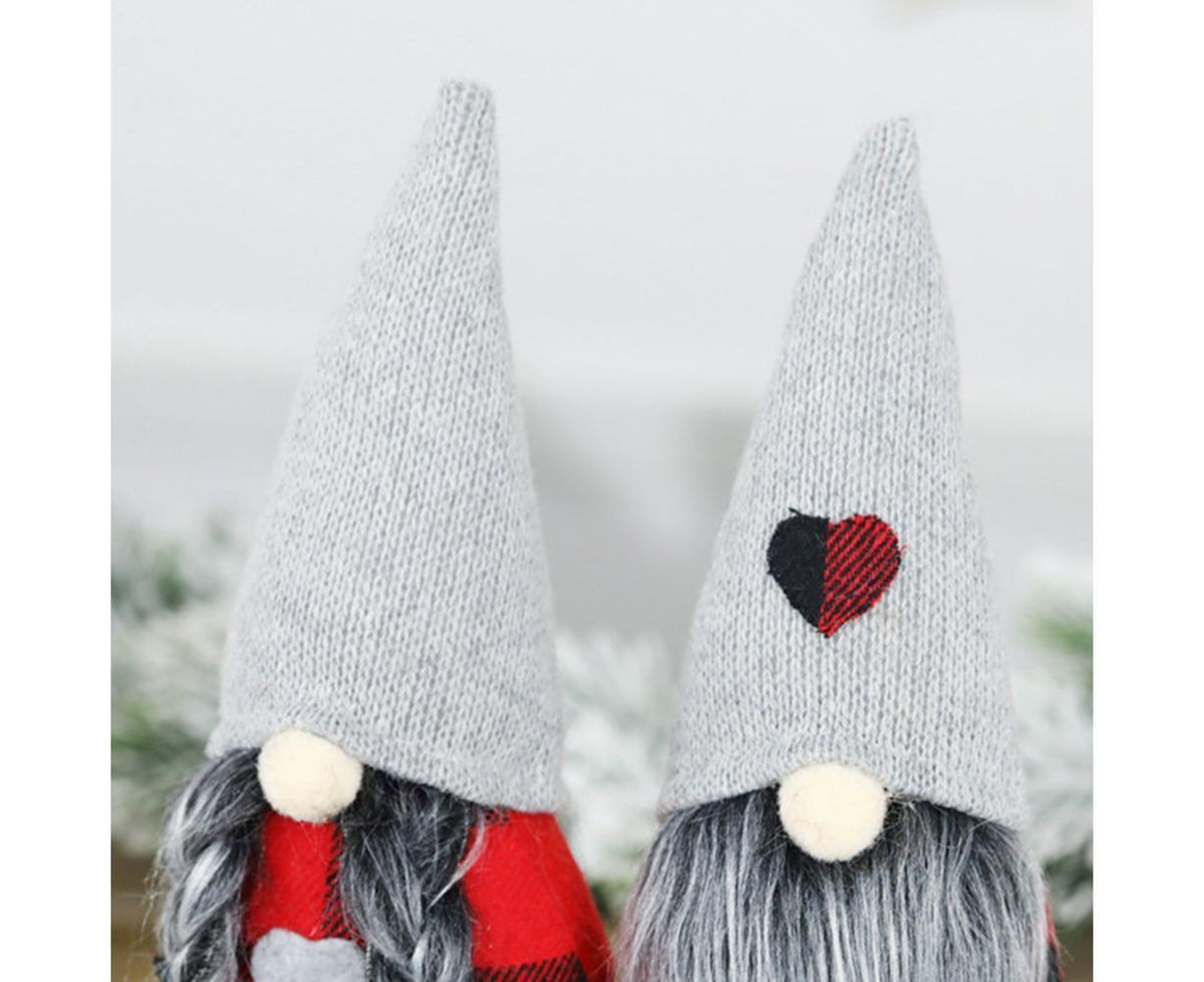 Christmas Ornaments Gnome Faceless Santa Doll Window Tabletop Decoration Gift-L