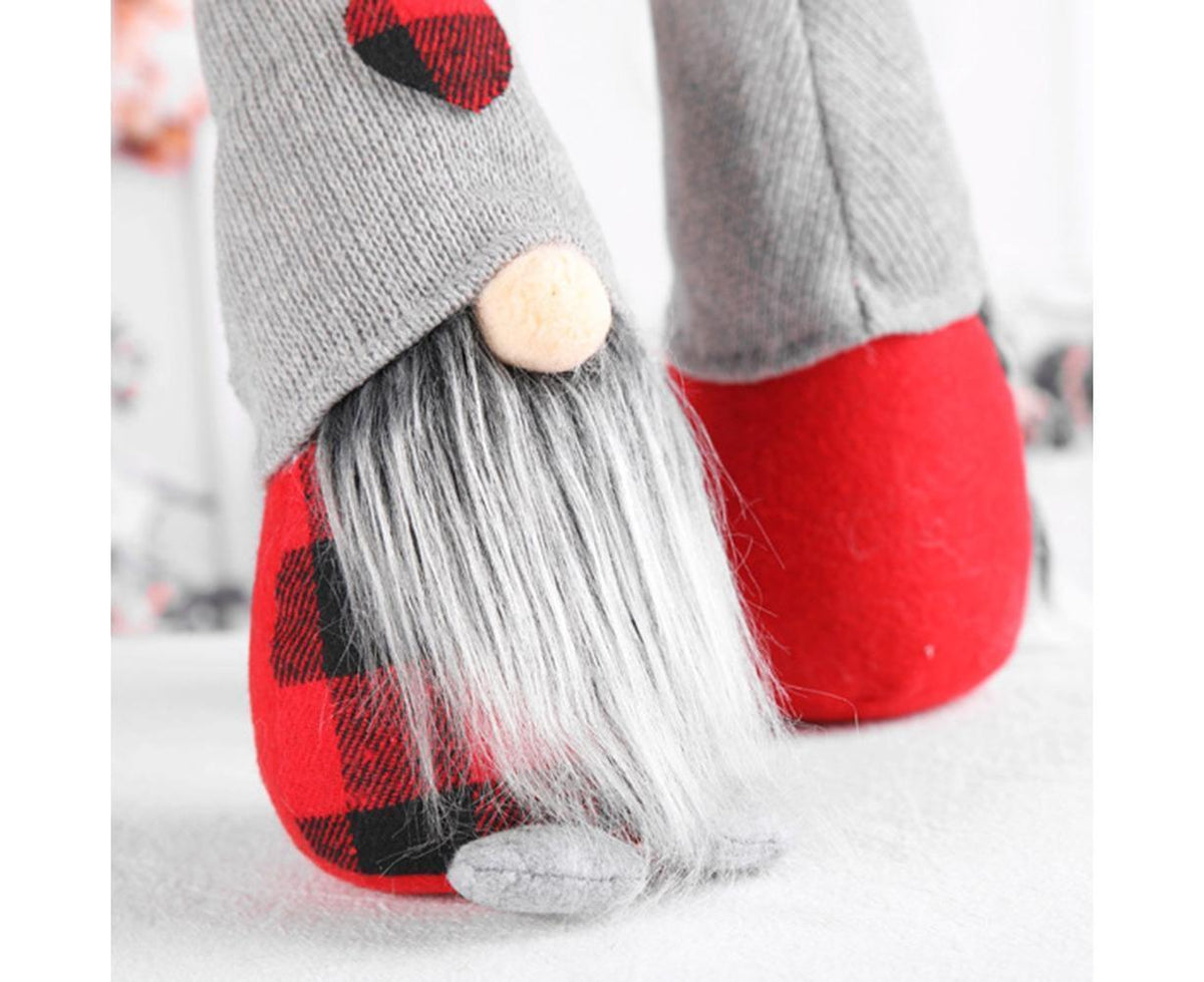 Christmas Ornaments Gnome Faceless Santa Doll Window Tabletop Decoration Gift-L