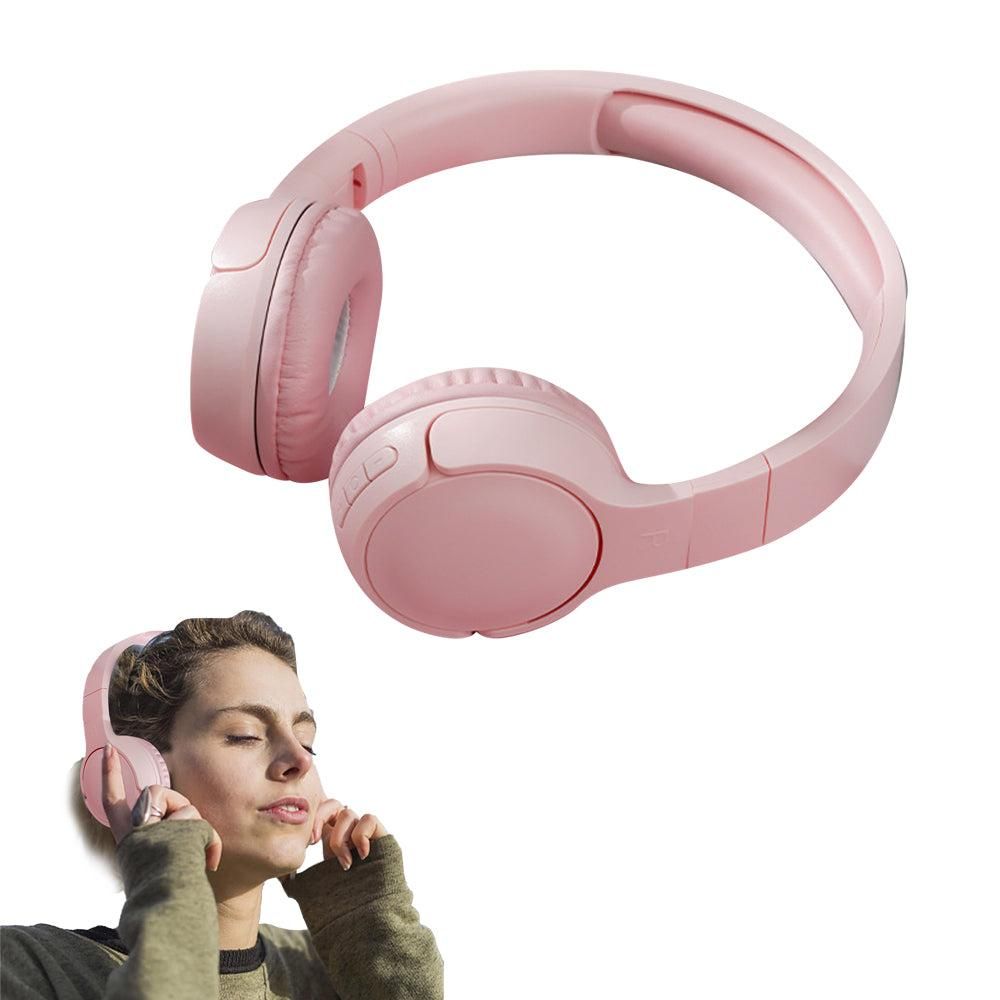 Rechargeable Bluetooth Wireless Headphones On-Ear Stereo Headset White