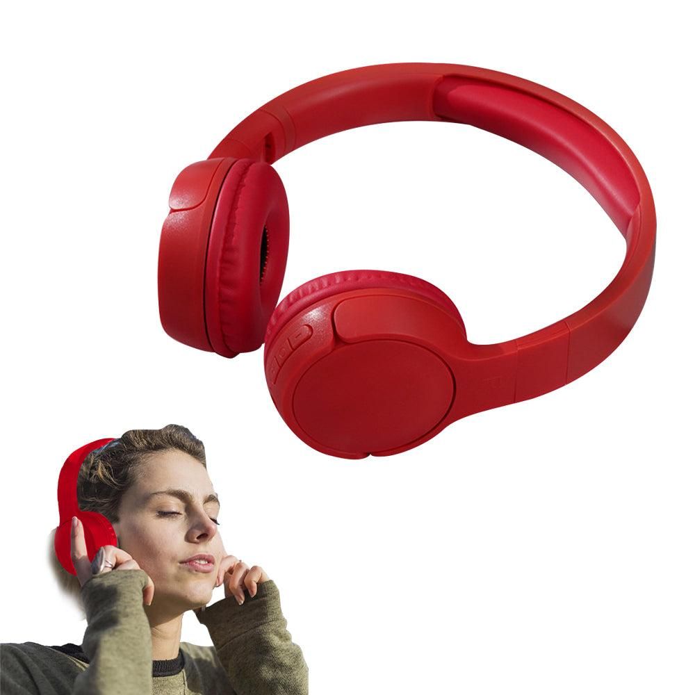 Rechargeable Bluetooth Wireless Headphones On-Ear Stereo Headset White